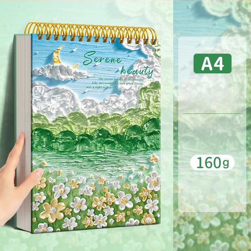 Скицник за маслена живопис от Four Seasons, модел Sjnh-oil painting sketchbook, серия Oil painting sketchbook, 80 листа, хартия 80 g/m²