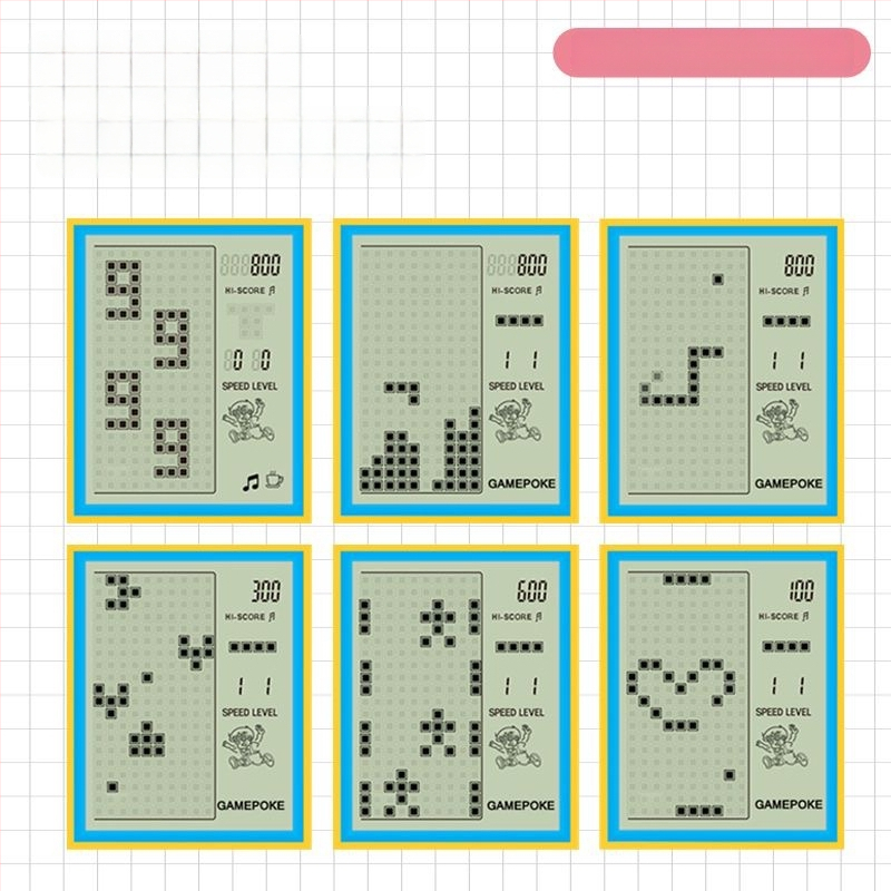 Mini prijenosna konzola Tetris za djecu, nostalgični retro klasični stil