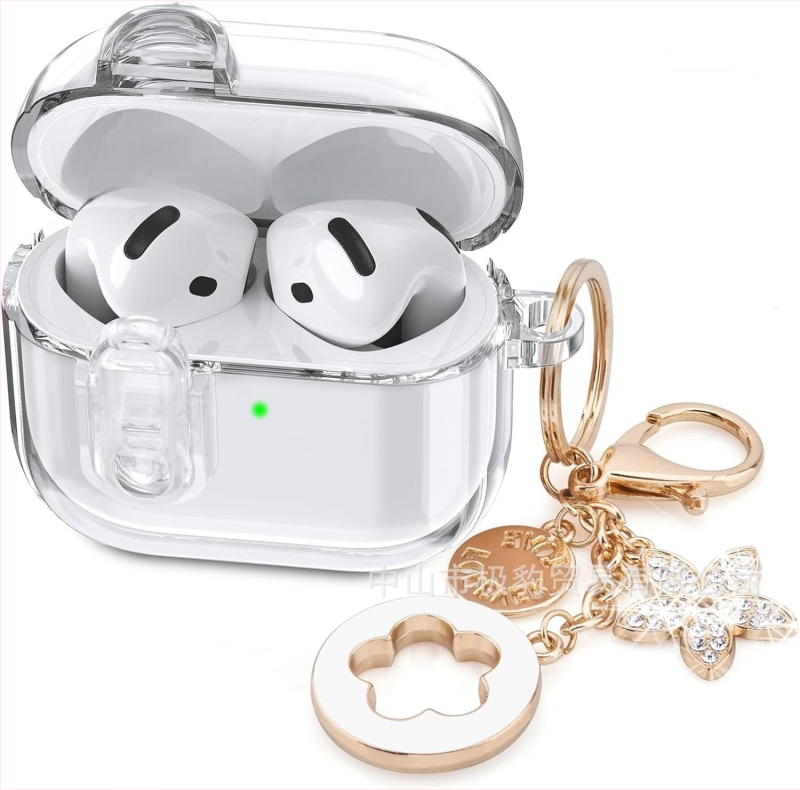 TPU futrola za AirPods 4 Pro – prozirni jednobojni mekani kućište