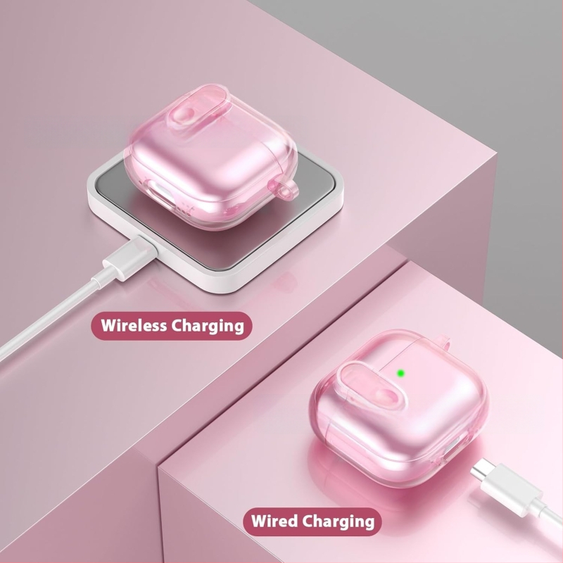 TPU futrola za AirPods 4 Pro – prozirni jednobojni mekani kućište