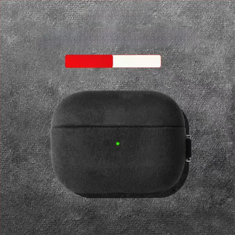Tvrda futrola za AirPods Pro 3. generacije s imitacijom suede kože, kompatibilna s 2. i 4. generacijom