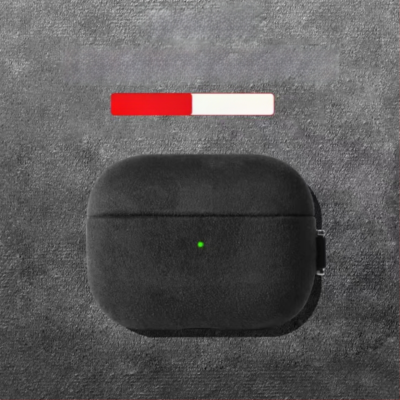Tvrda futrola za AirPods Pro 3. generacije s imitacijom suede kože, kompatibilna s 2. i 4. generacijom