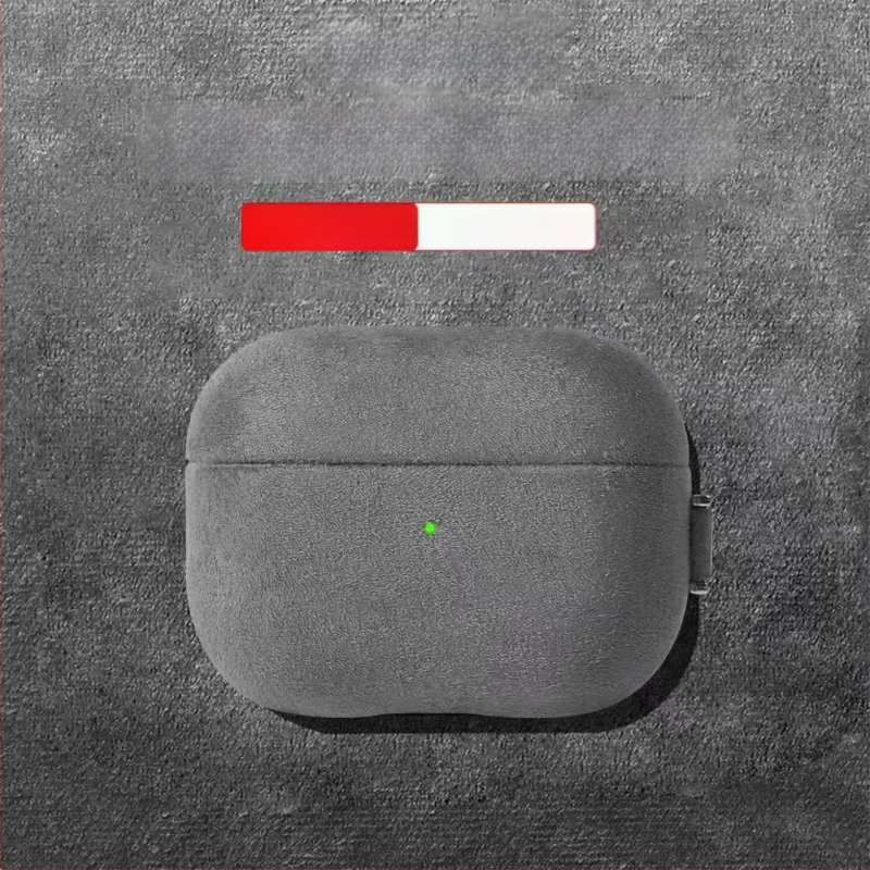 Tvrda futrola za AirPods Pro 3. generacije s imitacijom suede kože, kompatibilna s 2. i 4. generacijom