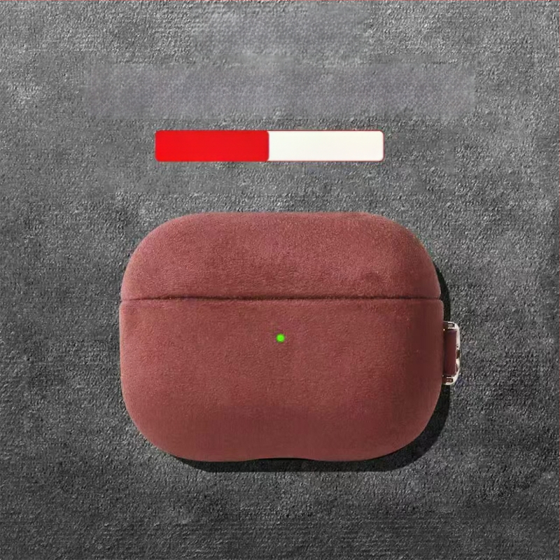 Tvrda futrola za AirPods Pro 3. generacije s imitacijom suede kože, kompatibilna s 2. i 4. generacijom