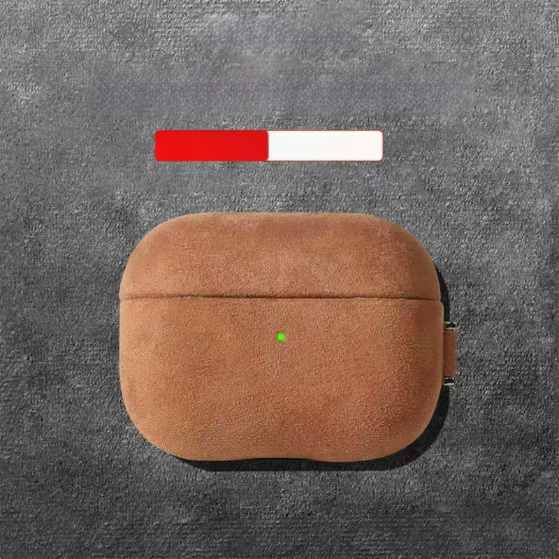 Tvrda futrola za AirPods Pro 3. generacije s imitacijom suede kože, kompatibilna s 2. i 4. generacijom