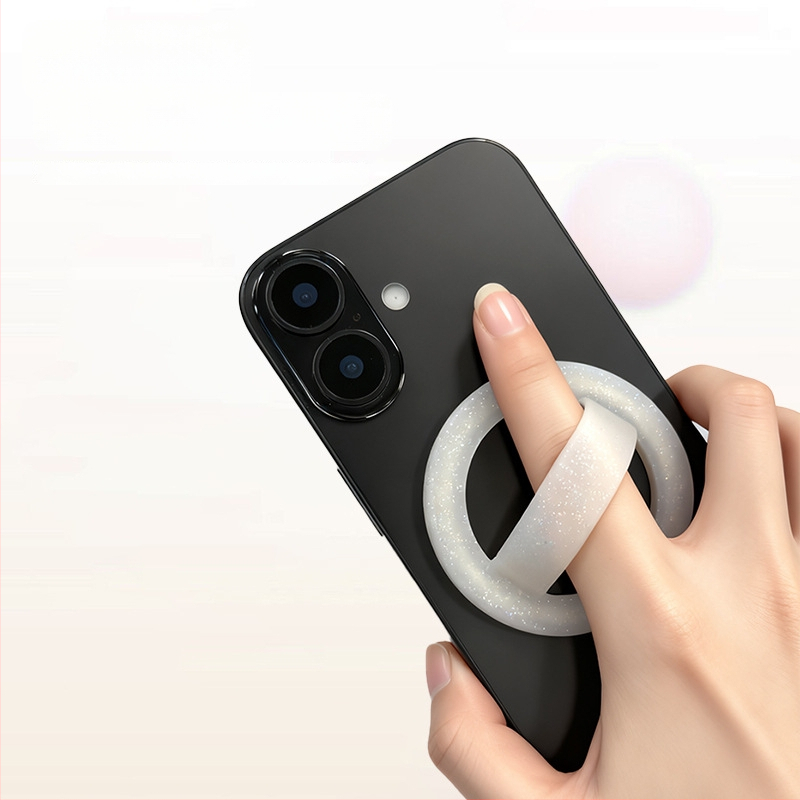Mágneses Telefon Gyűrűtartó Szilikonból, Univerzális, Testreszabható
