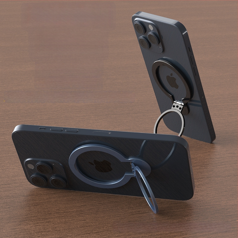 Univerzális fém telefonállvány ragasztó mágneses gyűrűvel; testreszabás támogatott; általános stílus