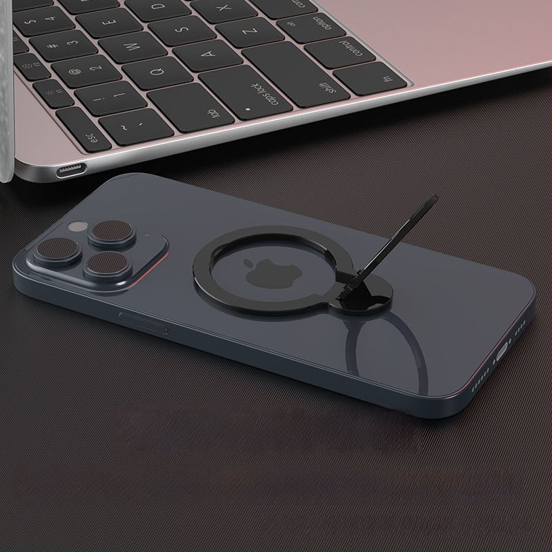 Univerzális fém telefonállvány ragasztó mágneses gyűrűvel; testreszabás támogatott; általános stílus