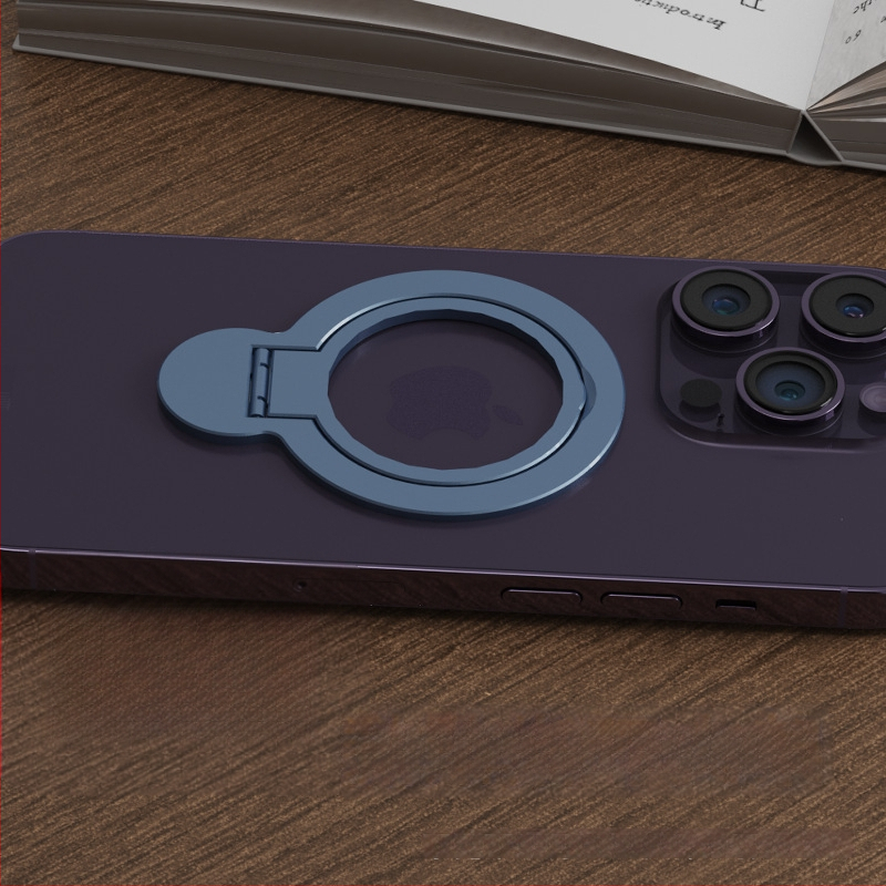 Univerzális fém telefonállvány ragasztó mágneses gyűrűvel; testreszabás támogatott; általános stílus