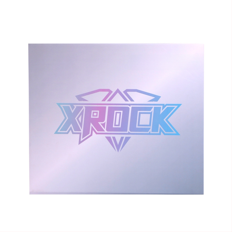 Cutie de ambalaj pentru mouse pad luminos, din carton kraft rigid, imprimare logo, ștanțare cu folie, imprimare UV și embosare