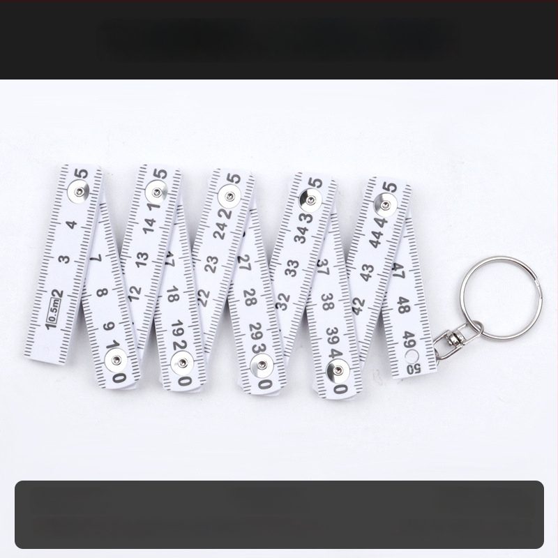 QITE дървена сгъваема линейка, нестандартна форма, двустранна метрична скала, сантиметрова линейка, нетно тегло 105 г