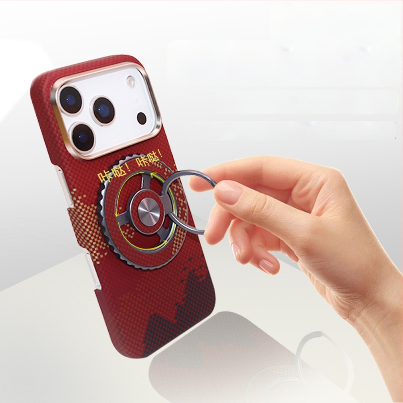 Magnetski držač za telefon s držačem prstena, kompatibilan s Apple, Huawei i Xiaomi, rotira 360°