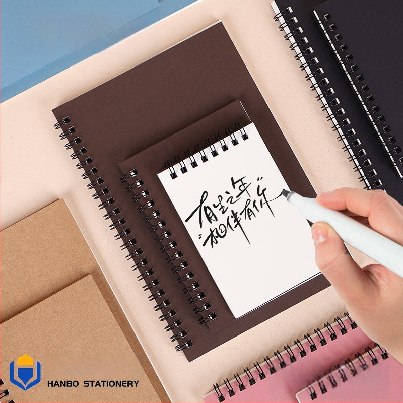 Спирална тетрадка от крафт хартия, серия Kraft paper, 100 страници, хартия 300 г/м², персонализиране