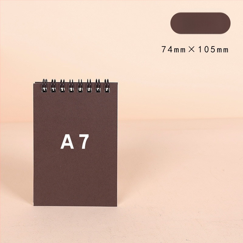 Спирална тетрадка от крафт хартия, серия Kraft paper, 100 страници, хартия 300 г/м², персонализиране