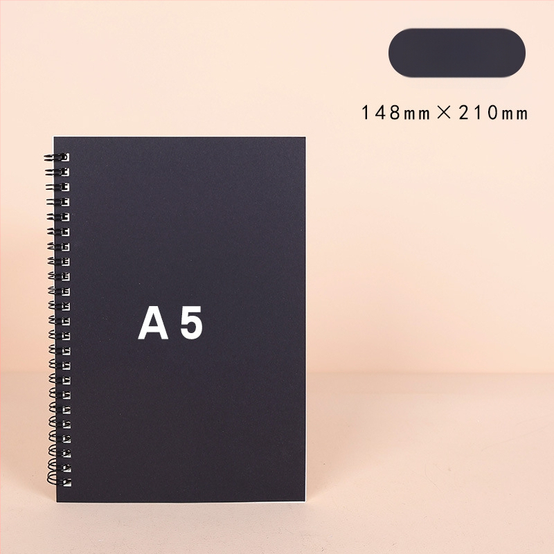 Спирална тетрадка от крафт хартия, серия Kraft paper, 100 страници, хартия 300 г/м², персонализиране