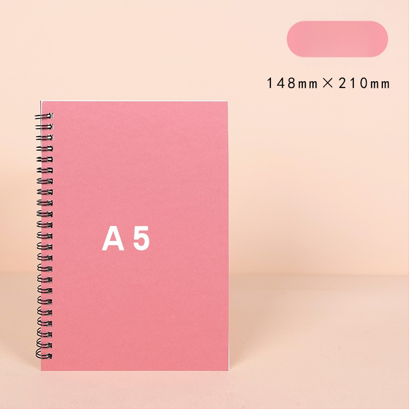 Спирална тетрадка от крафт хартия, серия Kraft paper, 100 страници, хартия 300 г/м², персонализиране