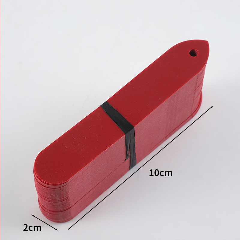 PVC plastične oznake za sukulentne biljke, oznake tla s rupama, 10×2 cm, vodootporne vrtne oznake