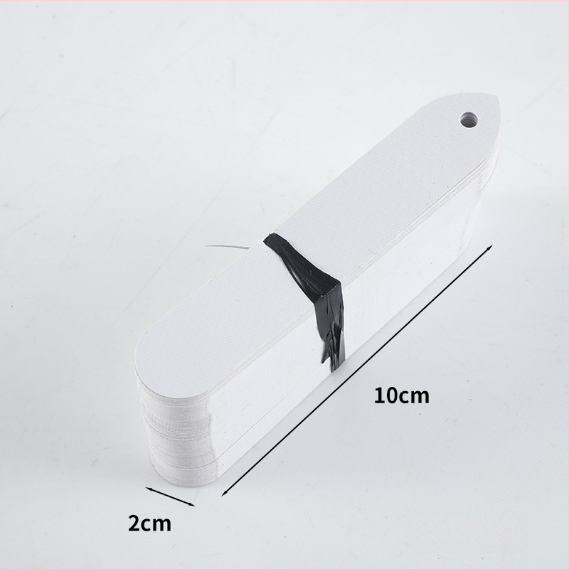 PVC plastične oznake za sukulentne biljke, oznake tla s rupama, 10×2 cm, vodootporne vrtne oznake