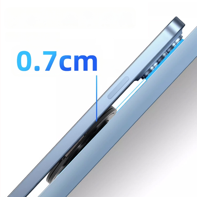 Magnetski držač za telefon od aluminijske legure, silikon usisna čašica i ultratanki držač prstena