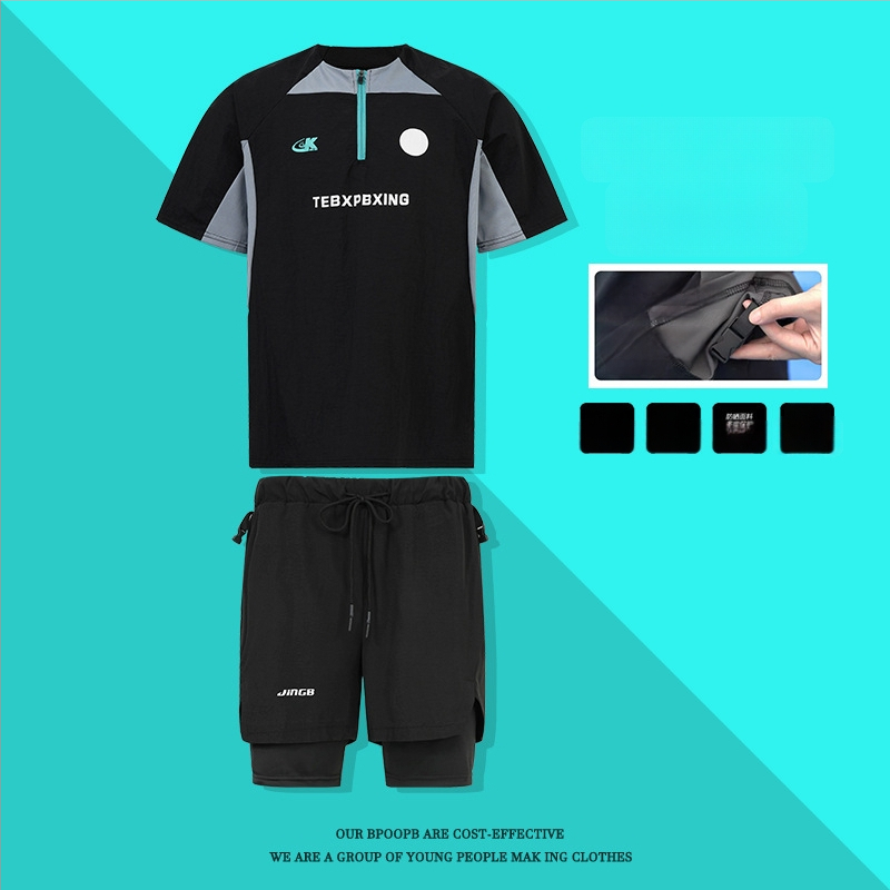 Háromrészes úszóruhaszett UV-védelemmel és gyorsan száradó anyaggal, uniszex, külső nylon és poliészter bélés