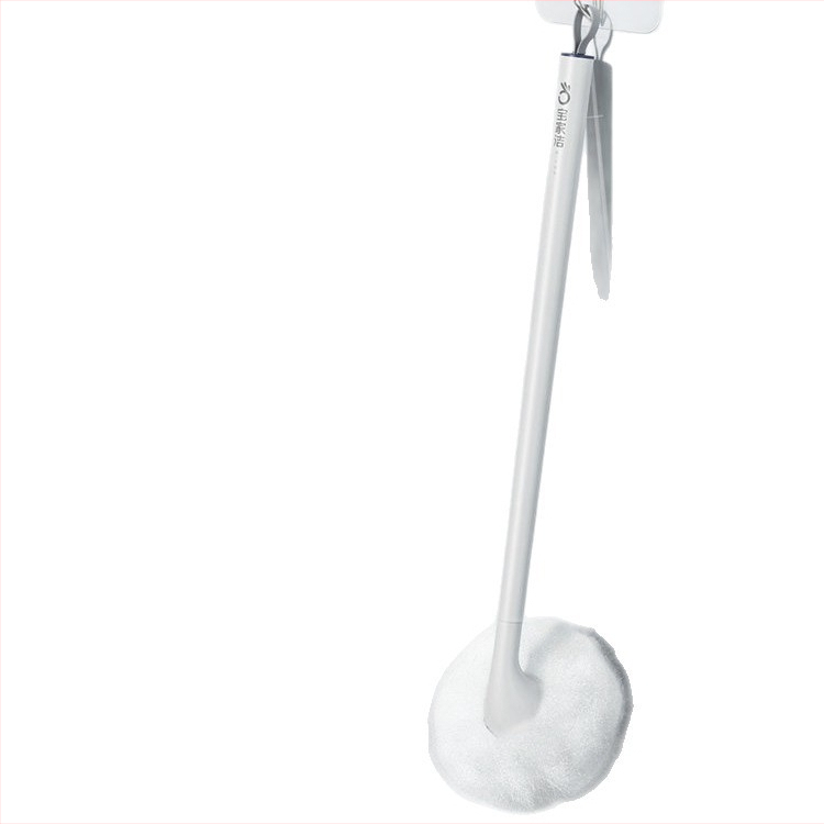 Baojia Jie Perie de toaletă cu peri moi și mâner lung, din plastic, pentru baie