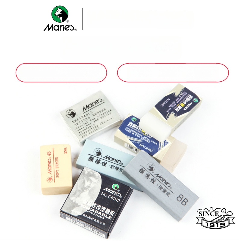 Marley 6242 гума за рисуване — твърда, моделируема, за скициране и живопис, 8B, 4B/6B