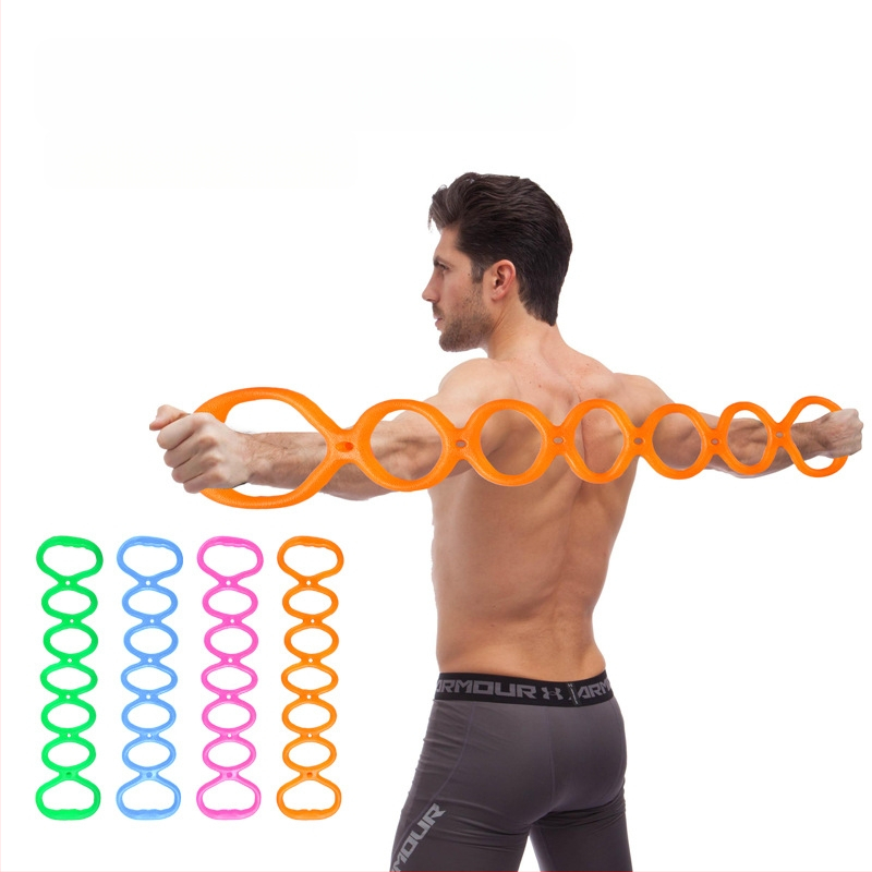 7 rupa napetostno uže za jogu i fitness, mekano elastično uže