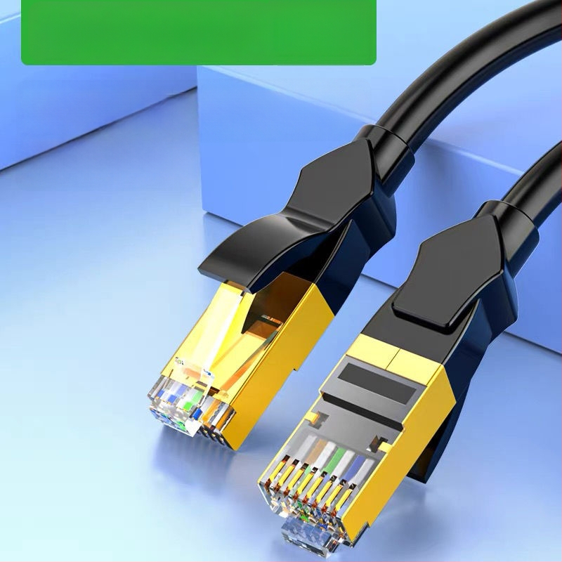 Καλώδιο δικτύου 10G από καθαρό χαλκό, Cat 6E γιγαμπίτ, με κρυστάλλινο συνδετήρα RJ-45, χωρίς ανάγκη για ρούτερ, οικιακό ευρυζωνικό