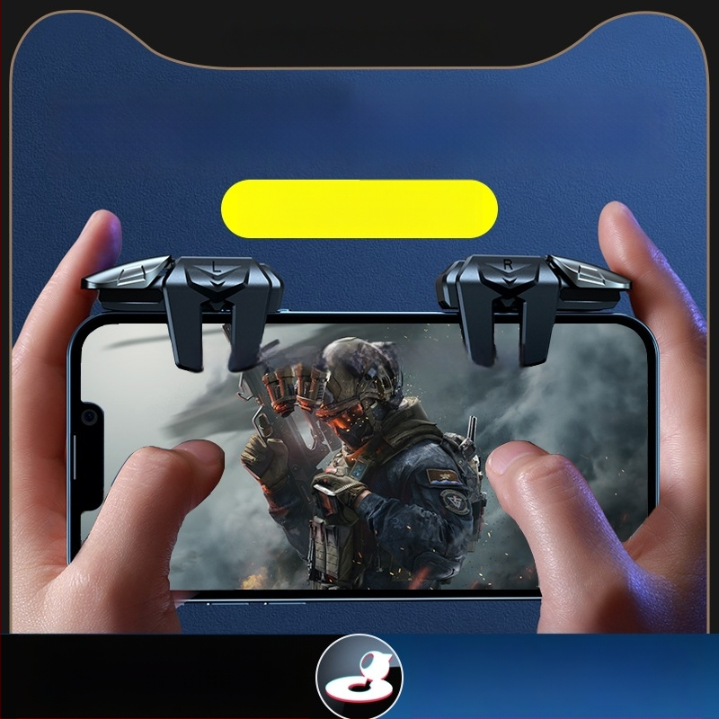 Механичен рамен бутон за мобилни игри с шест пръста - безжичен интерфейс, начално ниво