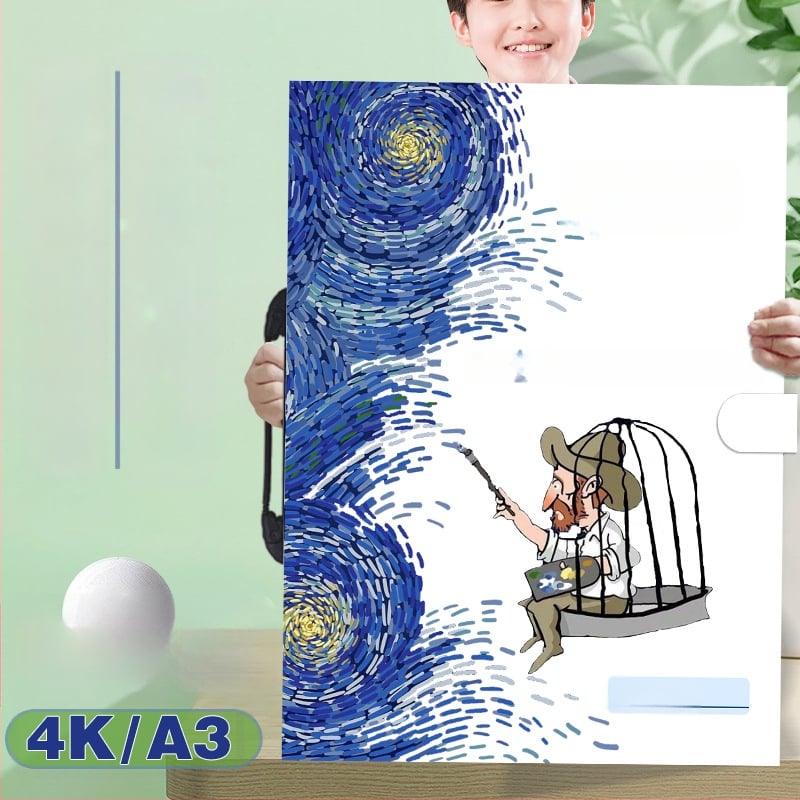 A3/A2/8K/4K umjetnički portfelj i skladišni album, šareni folder
