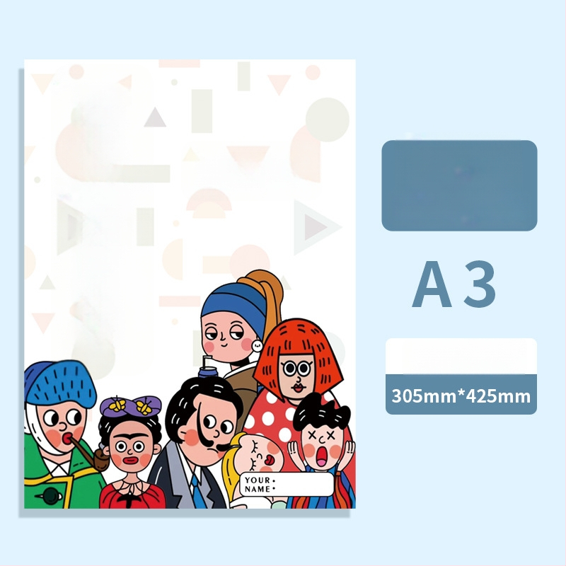 A3/A2/8K/4K umjetnički portfelj i skladišni album, šareni folder