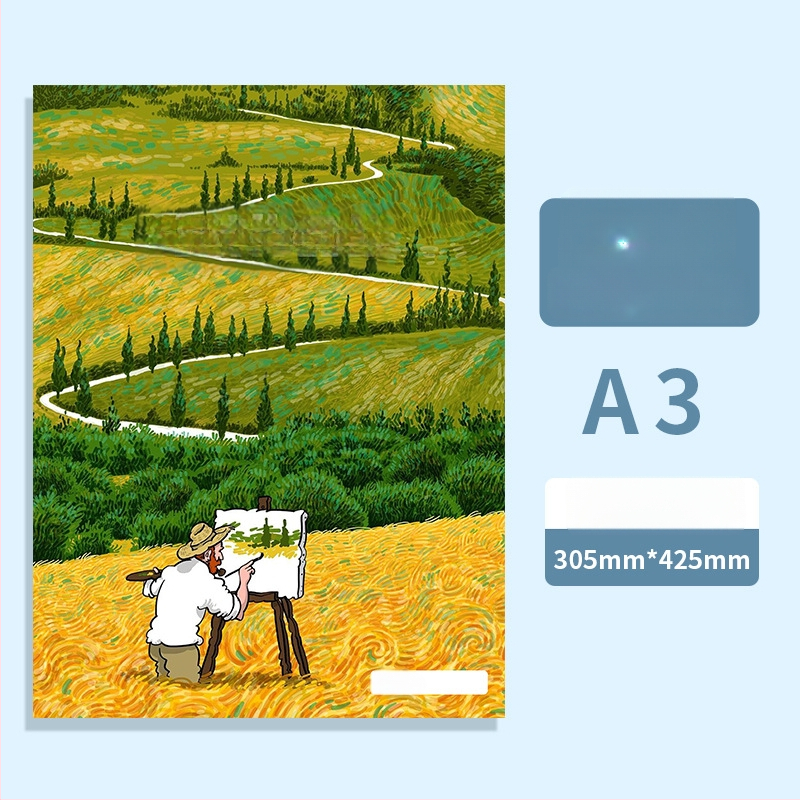 A3/A2/8K/4K umjetnički portfelj i skladišni album, šareni folder