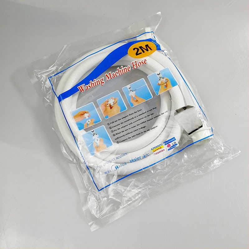 Cijev za dovod vode za perilicu rublja, univerzalna, PVC, duljina 1,5 m ili 2 m