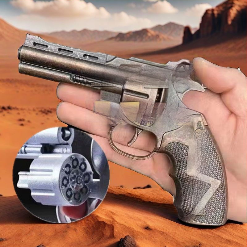 Revolver-igrački pištolj, potpuno metalni, retro stil, veliki Buffalo model