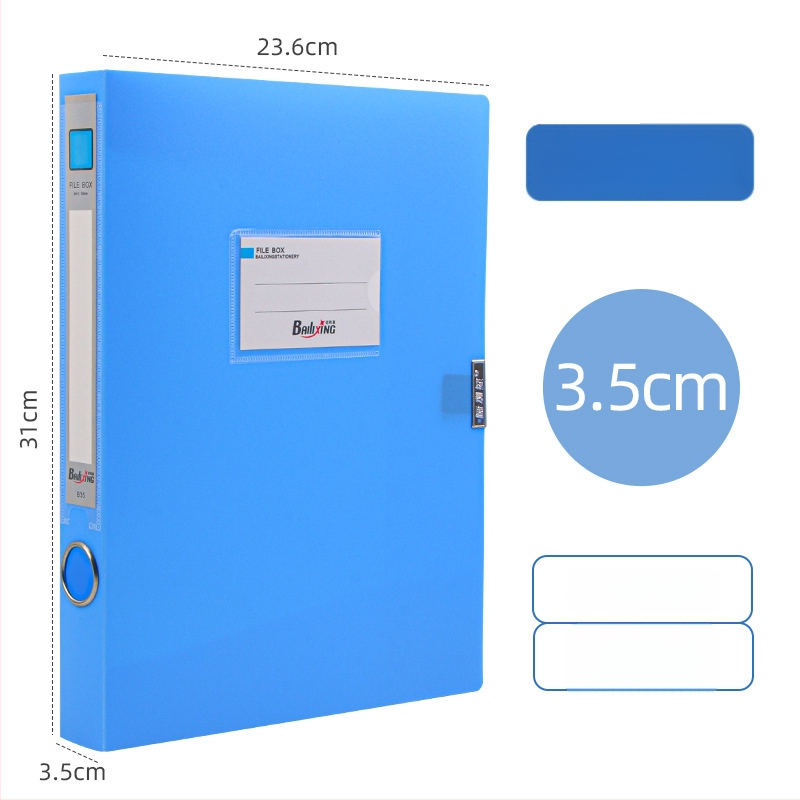 A4 PP kutiya za fajlove, model 958, дебелина 0,8 мм, ширина на гърба 50 мм, марка Fire-rich