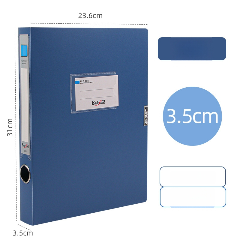 A4 PP kutiya za fajlove, model 958, дебелина 0,8 мм, ширина на гърба 50 мм, марка Fire-rich