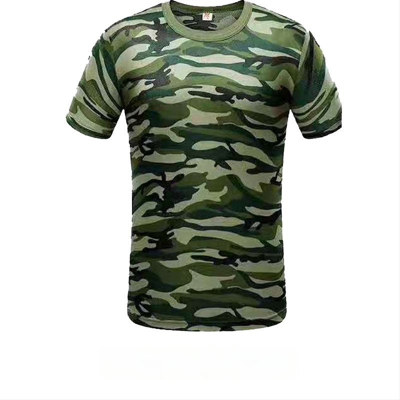 Unisex set majica kratkih rukava za vojnu obuku, maskirni uzorak, lagano ljeto, brzo sušenje