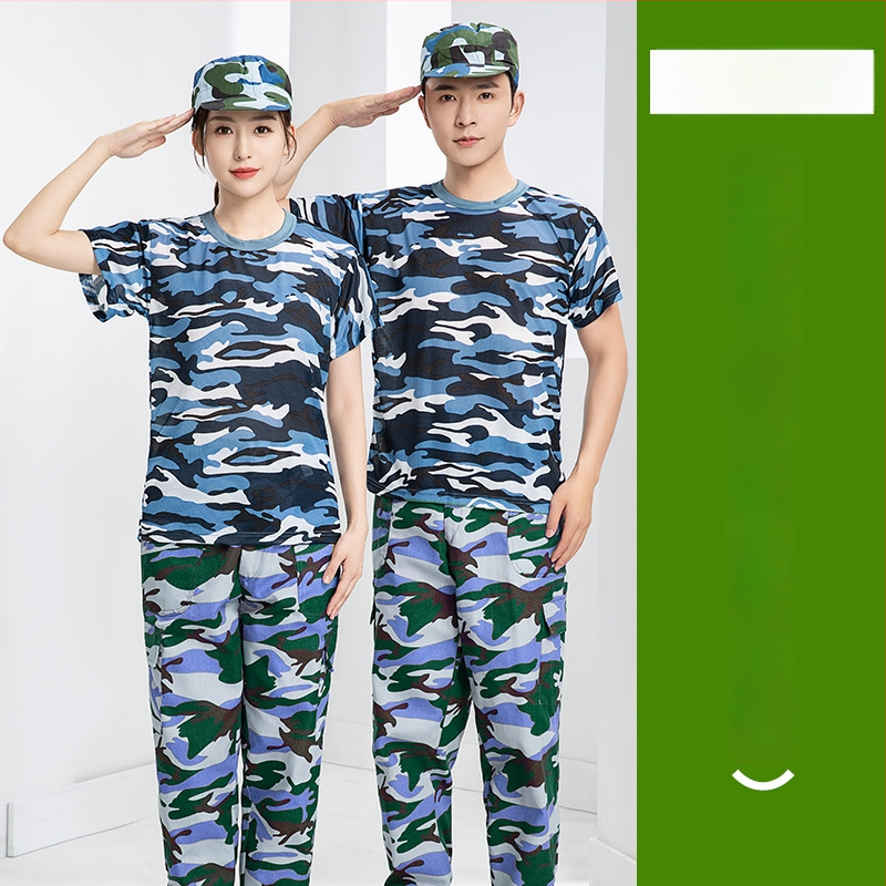 Unisex set majica kratkih rukava za vojnu obuku, maskirni uzorak, lagano ljeto, brzo sušenje