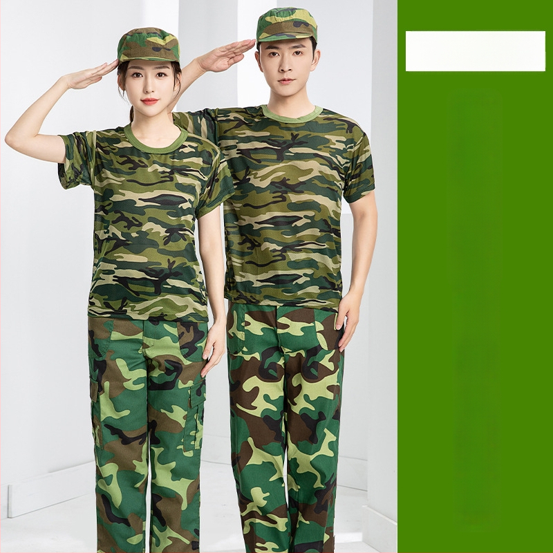 Unisex set majica kratkih rukava za vojnu obuku, maskirni uzorak, lagano ljeto, brzo sušenje