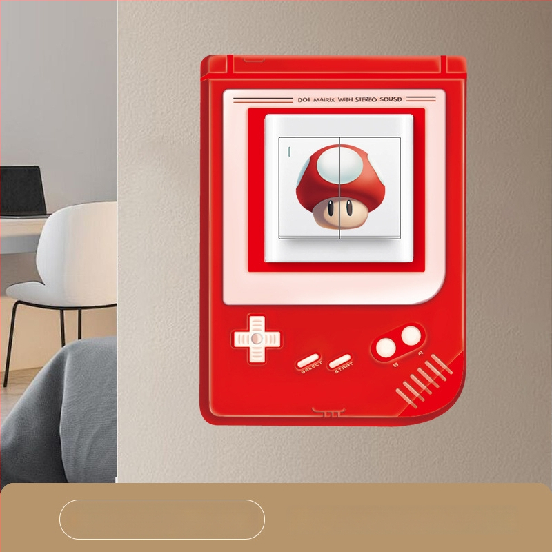 Θήκη δέρματος για διακόπτη Gourmet σειρά — Μοντέρνο μινιμαλιστικό στυλ, Προσαρμόσιμο, Sticker διακόπτη Potato-Chip, για σαλόνι/υπνοδωμάτιο/εστιατόριο