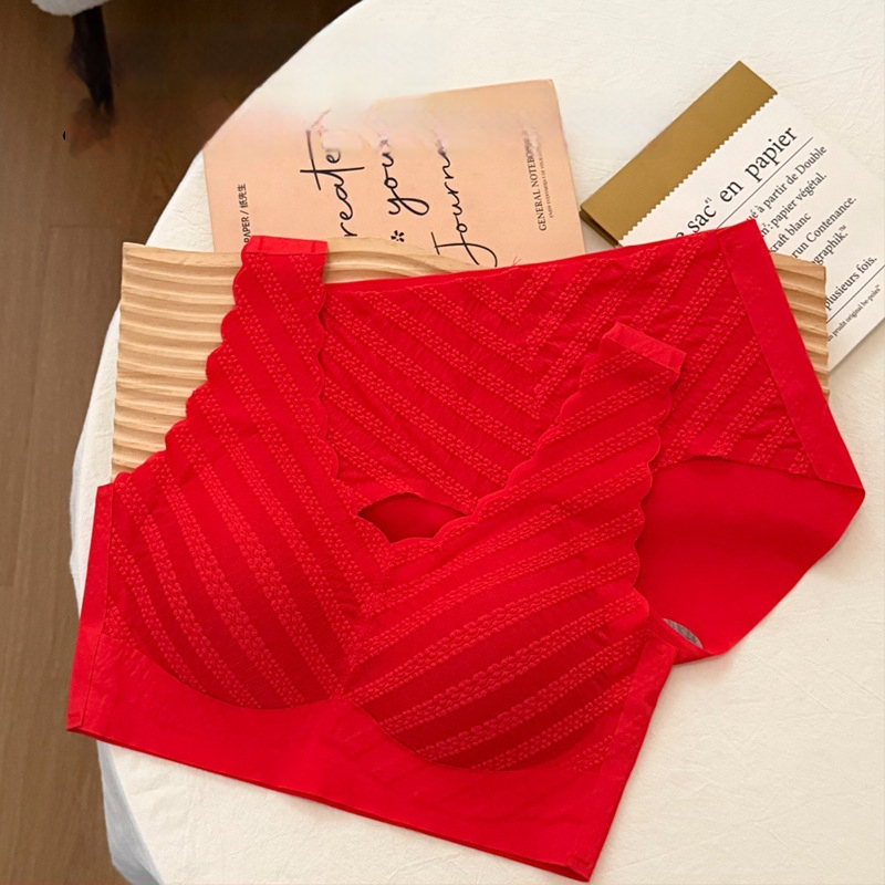 Nylon melltartó szett drót nélküli, 3/4 kosár, vékony formázott kosár, pull-on stílus