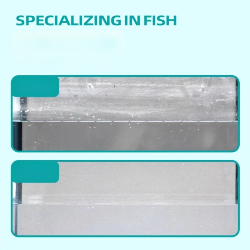Διπλής όψεως πανί καθαρισμού γυαλιού για εσωτερικούς τοίχους δεξαμενής· Αφαιρεί κλίμακα, σημάδια νερού και λεκέδες· Ασφαλές για δεξαμενές· Οικιακή χρήση· Κυκλοφόρησε το 2024