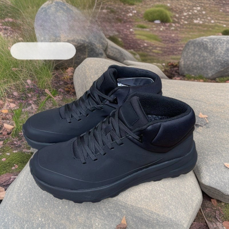 Férfi félmagas túracipő, csúszásmentes, kopásálló, puha párnázott talp, PU+háló felsőrész