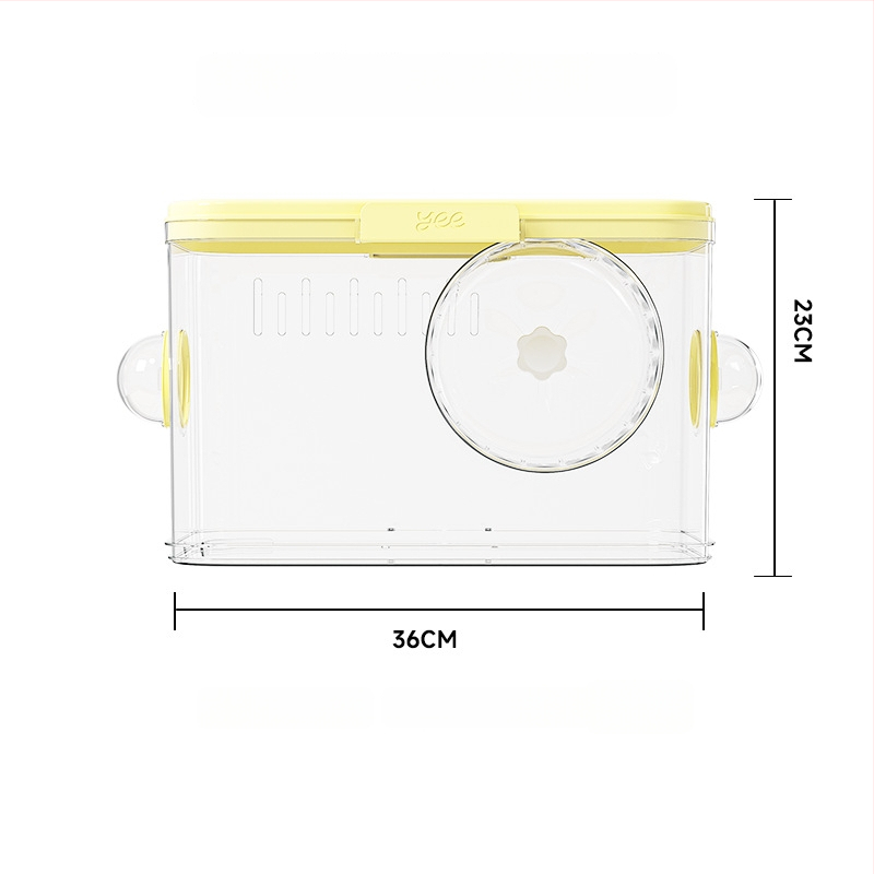 Kavez za hrčka Yee – prozračni blok-stil, dvokatni DIY proširivi, prijenosni, lako za čišćenje, ventilirani