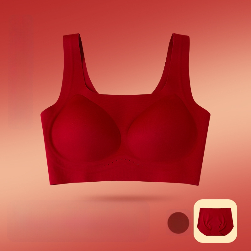 Nylon anyagú fehérneműkészlet, 3/4-es kosár, vékony formázott kosár, fix dupla pántok, varrat nélküli melltartó dizájn