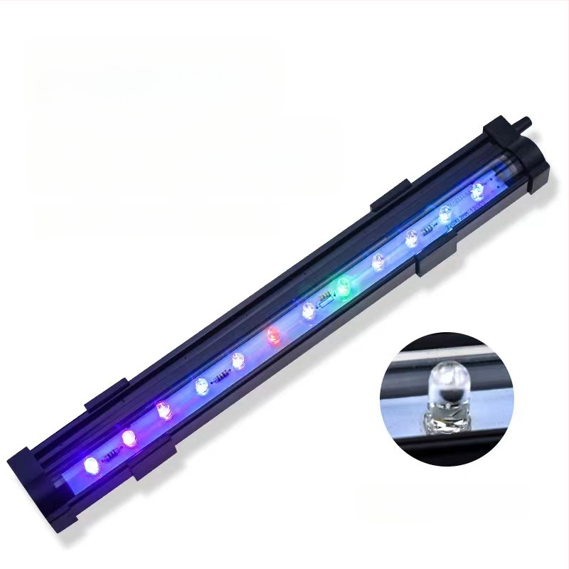 LED svjetlo s mjehurićima za akvarij, USB, RGB promjena boje, podvodna dekorativna rasvjeta