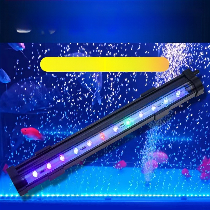 LED svjetlo s mjehurićima za akvarij, USB, RGB promjena boje, podvodna dekorativna rasvjeta