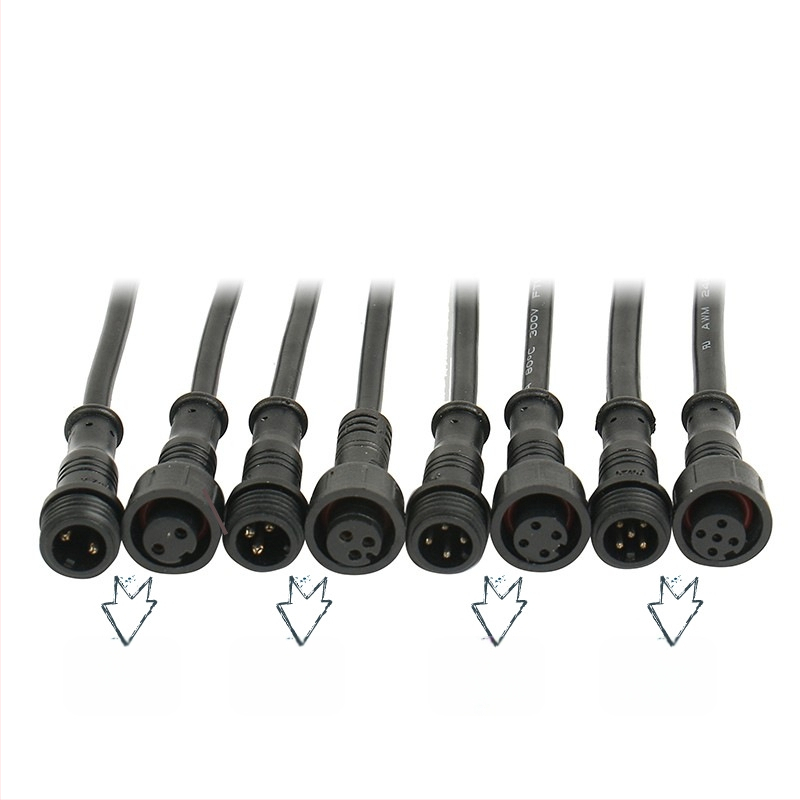 Αδιάβροχος συνδετήρας και θήκη για συστήματα 2–5 πυρήνων, επαφές από χαλκό, μόνωση PVC, 60V 3A, κατάλληλο για αυτοκίνητα, ηλεκτρονικά και βιομηχανία