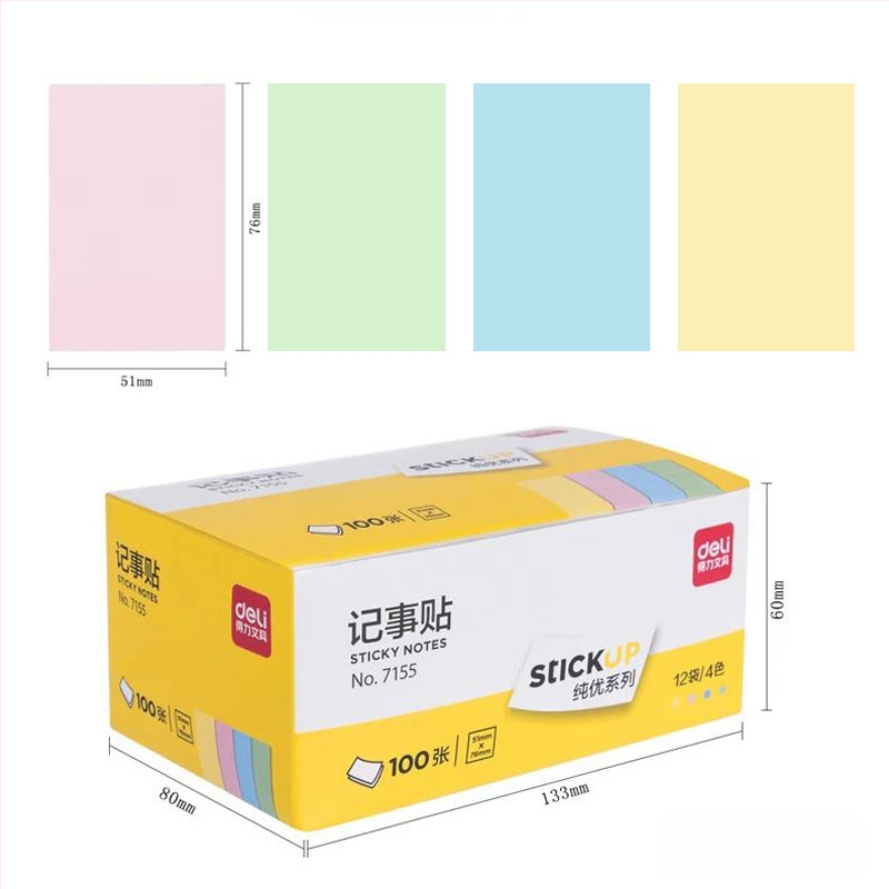 Deli лепящи бележки, готови за залепване, 45 г, хартия; минимална поръчка 1