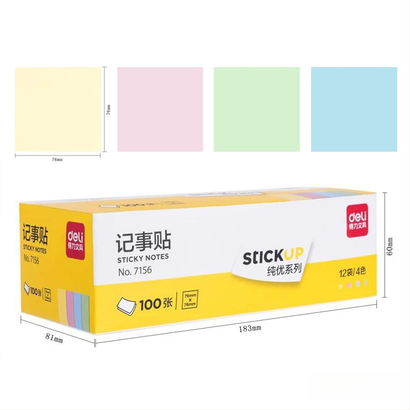 Deli лепящи бележки, готови за залепване, 45 г, хартия; минимална поръчка 1